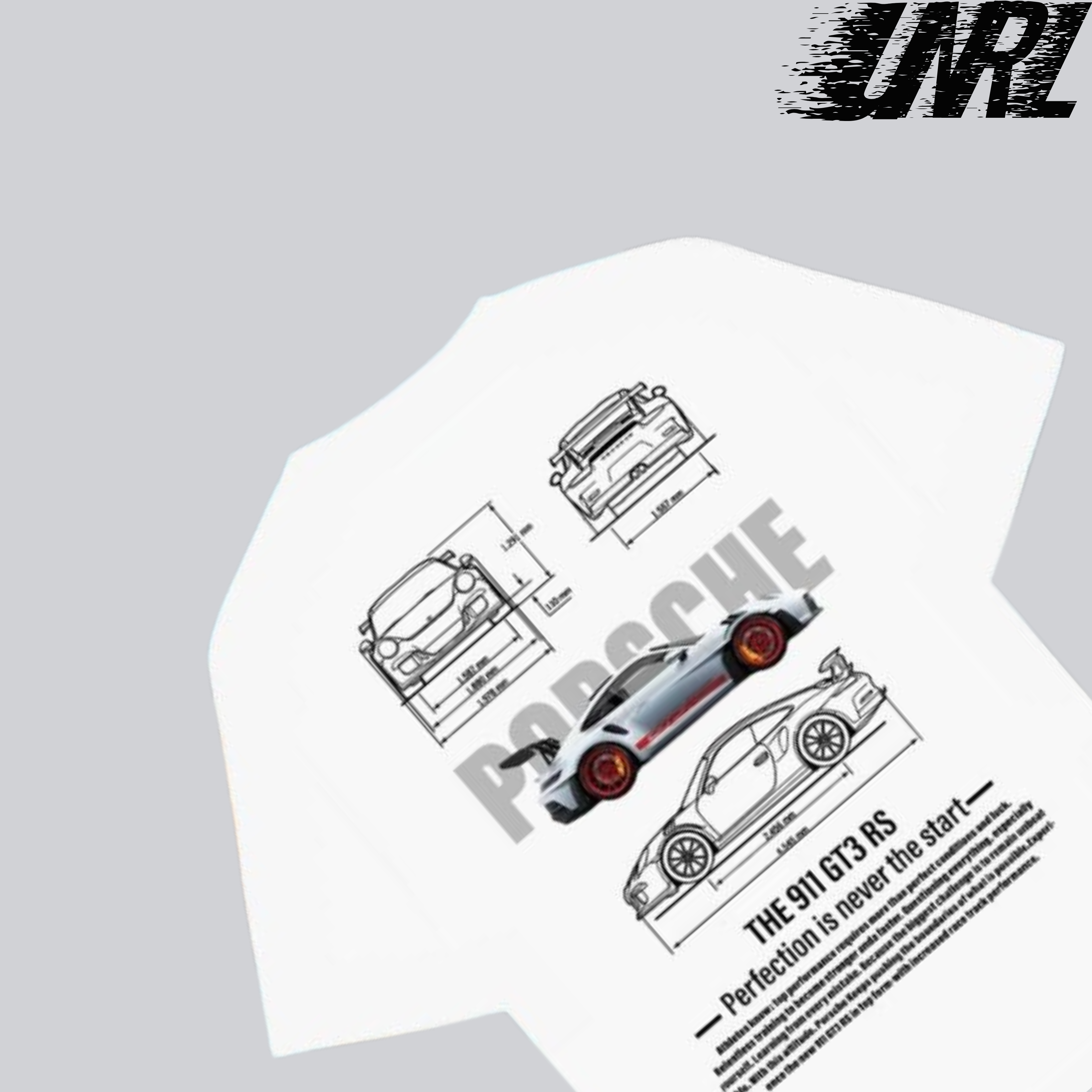 PORSCHE 911 BLUE PRINT T SHIRT
