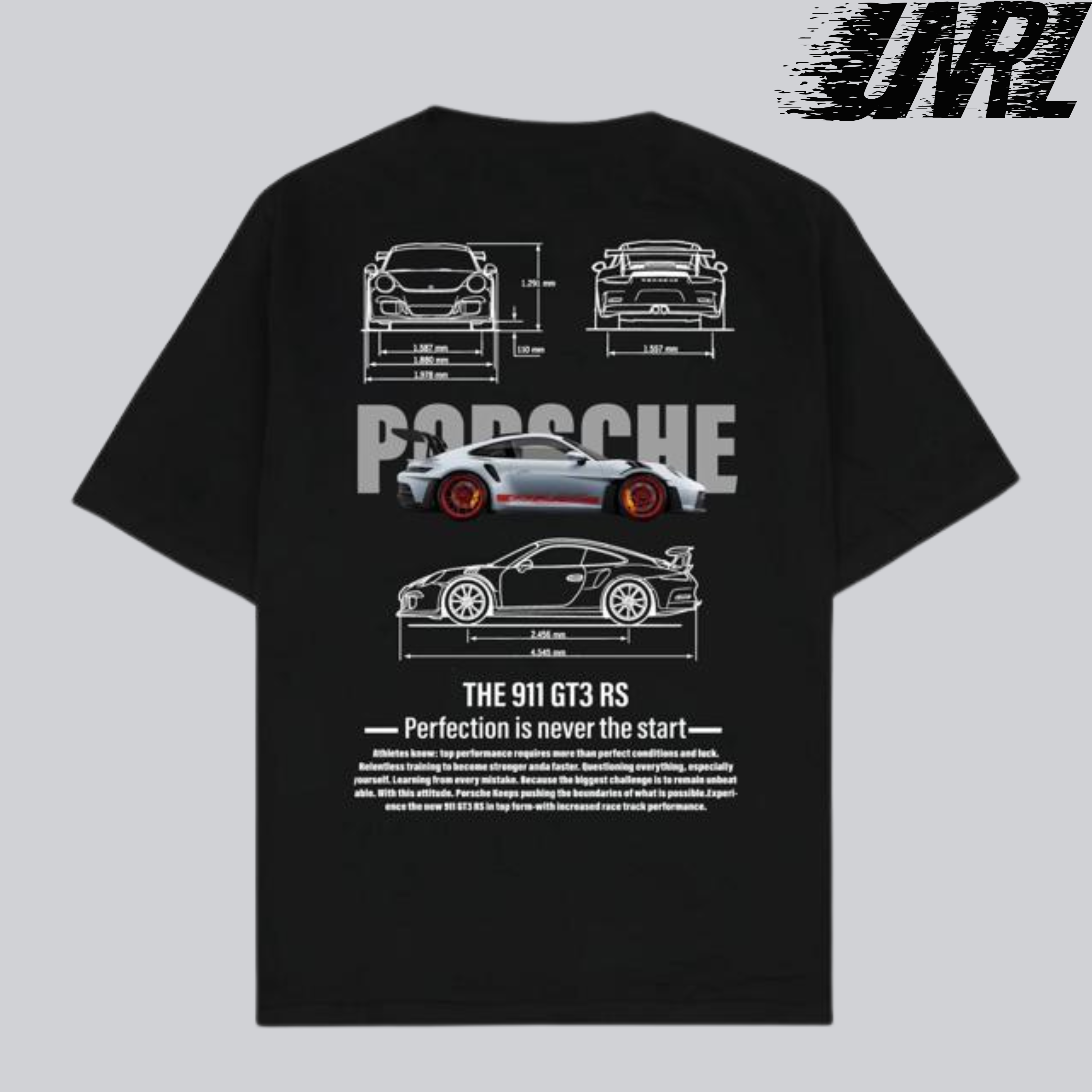PORSCHE 911 BLUE PRINT T SHIRT