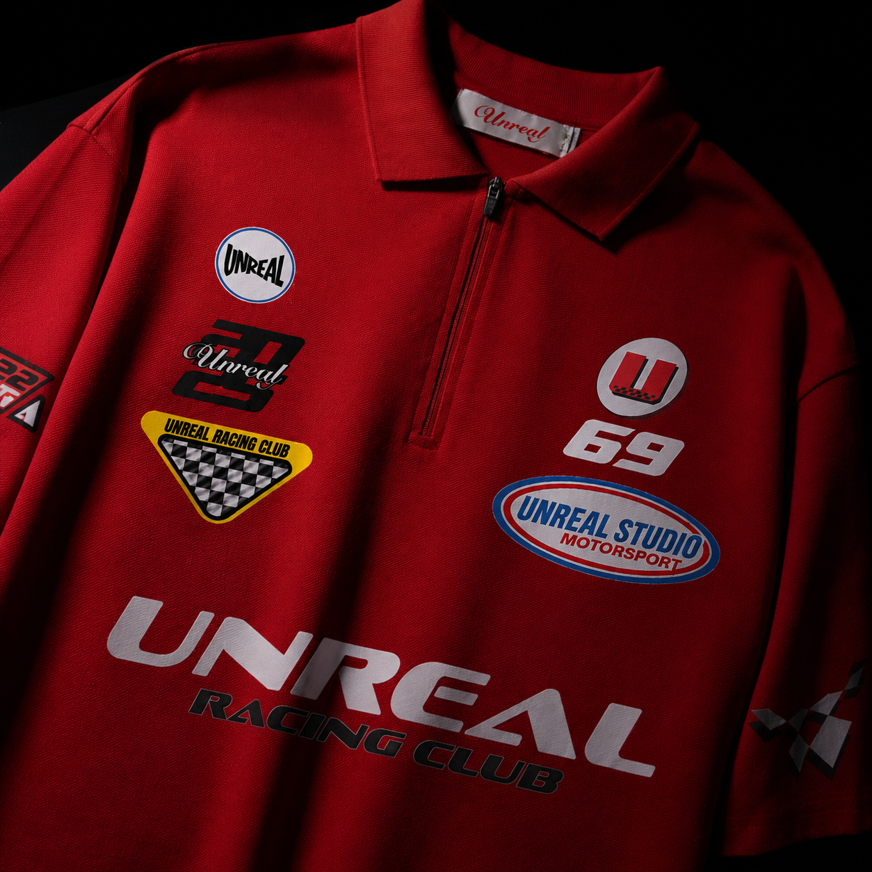 UNREAL RACE CLUB POLO TSHIRT