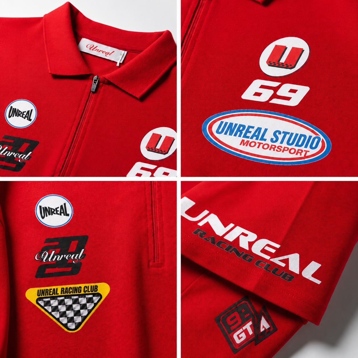 UNREAL RACE CLUB POLO TSHIRT